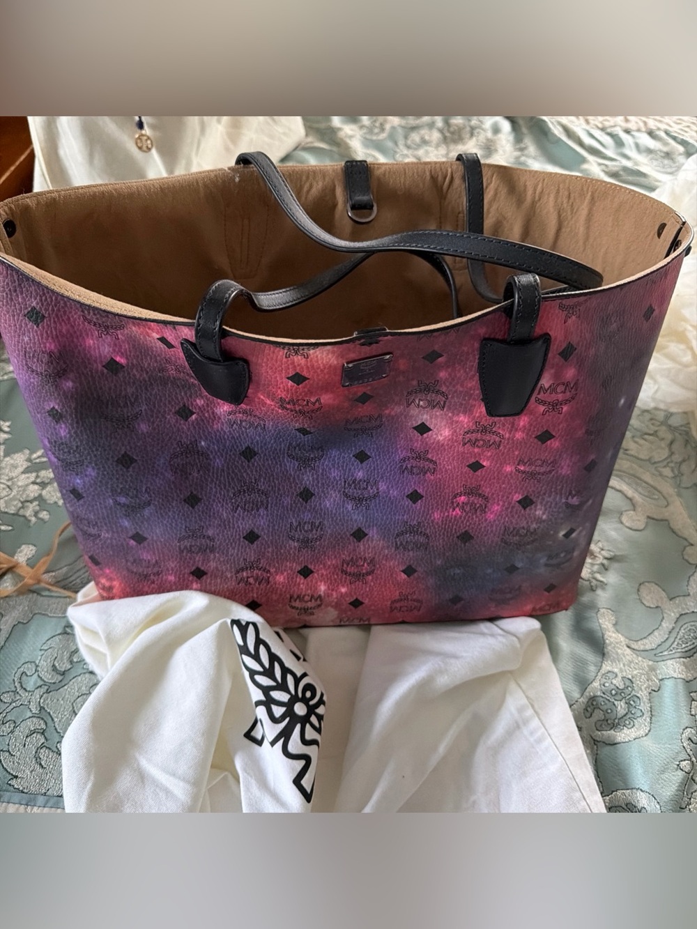 MCM galaxy tote